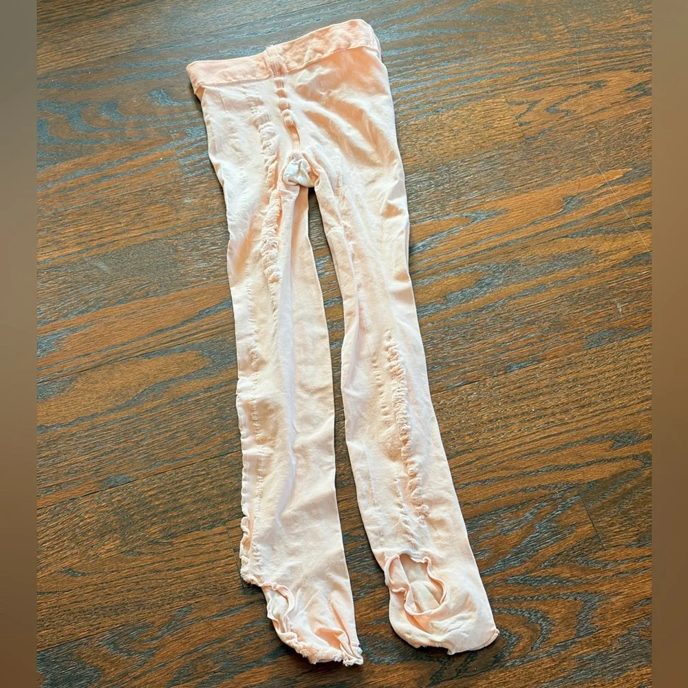 Pink Ballerina Tights Nikolay Grishko Ballet Dance Convertible Adult Med 1 Pair